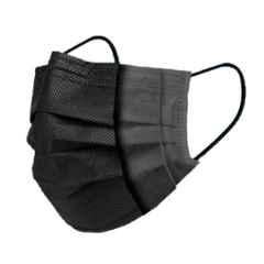 Wellstar N95 Non Woven Disposable Black Surgical Mask with Nose Pin, GM21 (Pack of 100)