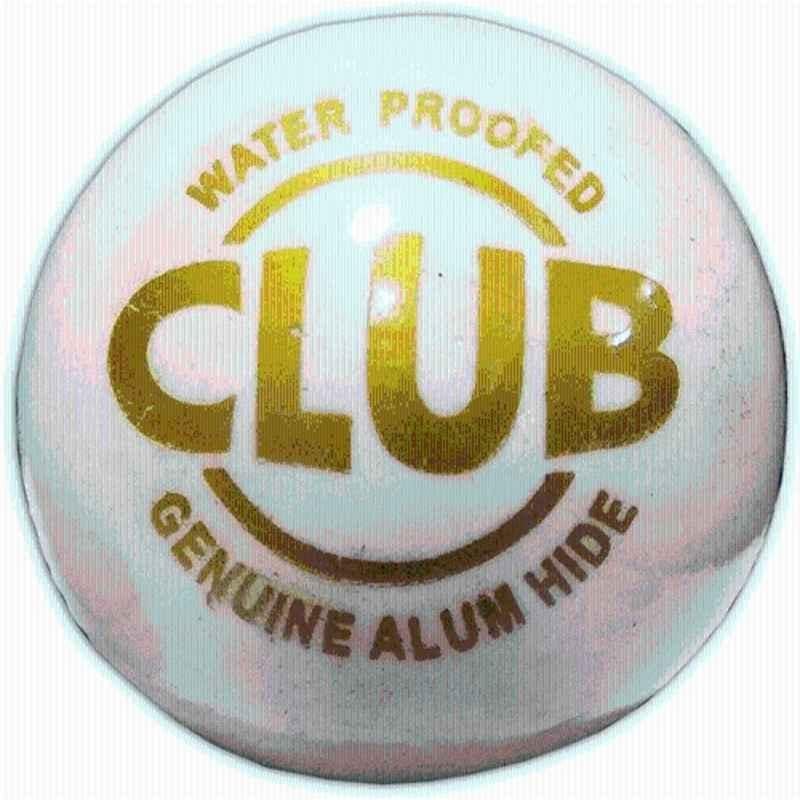Parbat Club White Leather Cricket Ball
