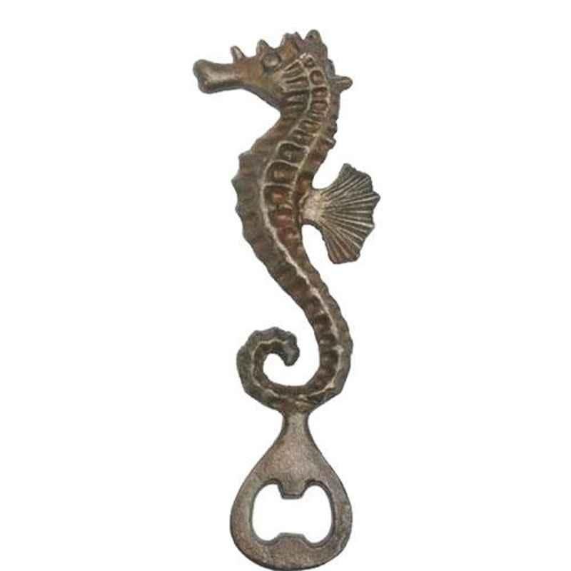Casa Decor Brown Antique Seahorse Metal Bottle Opener, CDBOT00149