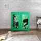 Cello Novelty 38.1x61x63.5cm Plastic Green 2 Doors Compact Cupboard