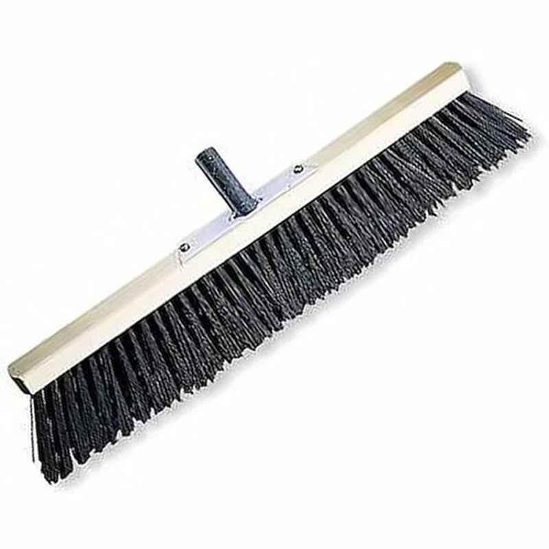 Intercare Industrial Broom Head, Wood and Nylon, 100cm, Black