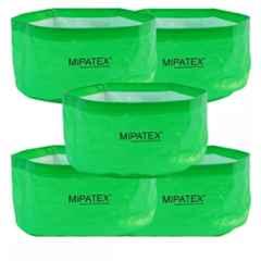 Mipatex 24x12 inch HDPE Green Round Gardening Grow Bag (Pack of 5)
