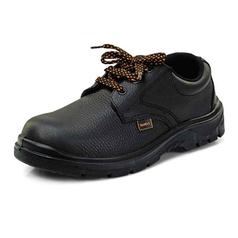 Udyogi Tango EX Steel Toe Black Work Safety Shoes, Size: 9