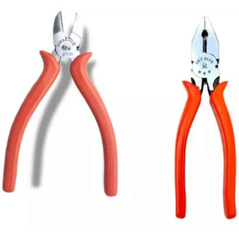 Sky Blue 2 Pcs 7.8 inch Lineman Plier Combo, SBE_PLIER_0345