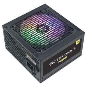 Zebronics VS650Z Black Gaming Power Supply with 120mm Silent Fan & Long Flat Cable