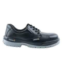 Mallcom Cougar Barton Grain Leather Steel Toe Black Safety Shoes, S1 BG DD, Size: 9