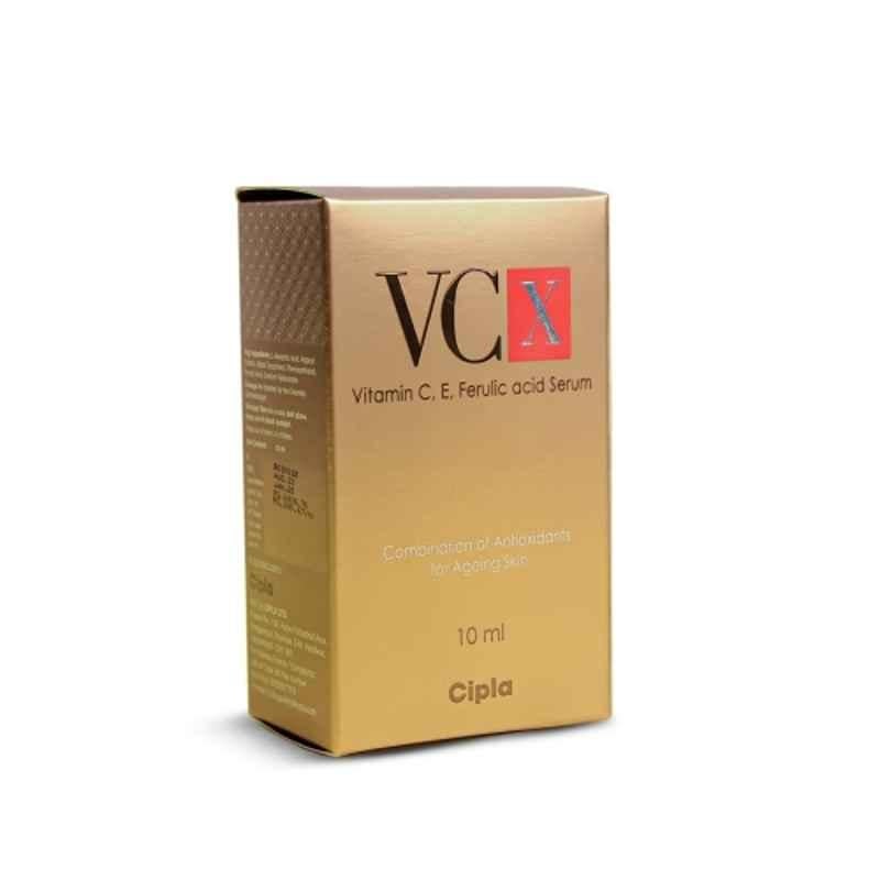 Cipla VCX Vitamin C, E & Ferulic Face Serum for Ageing Skin, vcx10