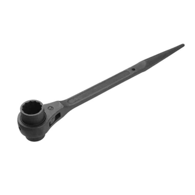 Tolsen 19x21mm Steel Black Finished Double Socket Ratchet Handle, 15295