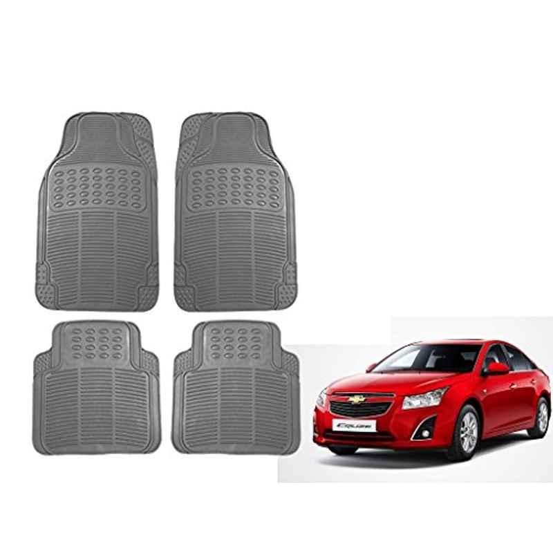 Kozdiko 4 Pcs Grey Rubber Car Mat Set for Chevrolet Cruze