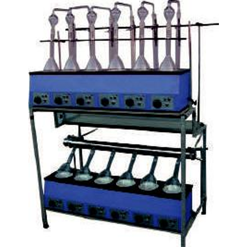 Labpro 143 6 Tests Heater Type Kjeldhal Digestion & Distillation Units Combined