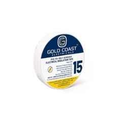 Gold Coast 15m White PVC Electrical Tape, 2192-WH