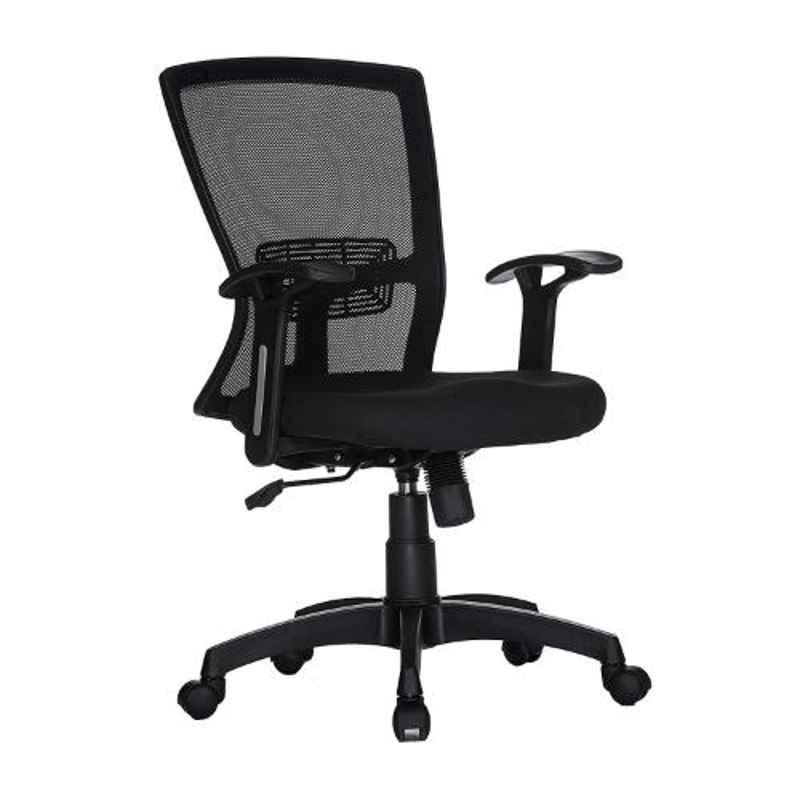 Teal Hector Black Mid Back Office Chair, 19001968 (Pack of 2)