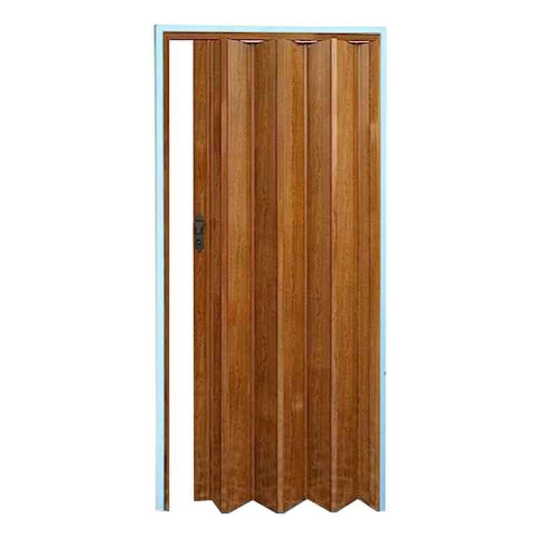 Robustline 210x100cm PVC Dark Oak Folding Sliding Door without Glass
