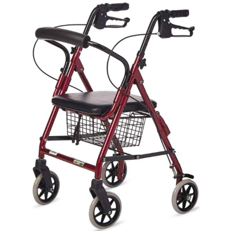 Entros 136kg Aluminum Light Weight Rollator with Seat & Wheel, SC5001
