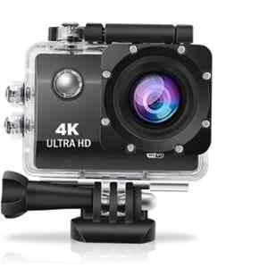 AUSHA 16MP 4K Ultra HD Action Camera with 170 degree Wide Angle Lens, Waterproof Case & Accessory Installation Kit