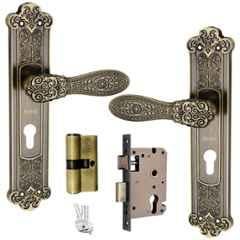 Buy Atom Zinc Brass Antique Finish Heavy Duty Mortise Door Lock Set with  Both Sided Key, MAYURCYBSK70 Online At Price ₹2699