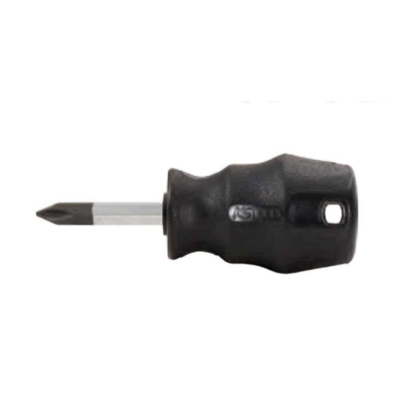 KS Tools Ergotorque PH2 CrV Stubby Screwdriver for Phillips Screws PH, 911.1132