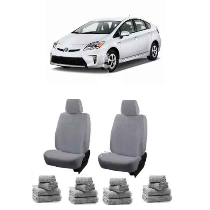 Oscar Grey Aut-Sn-4437 Towel 1 Pcs\\Set Toyota Prius Car Seat Cover