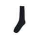 Marc Celio Black Blended Cotton Double Cylinder Rib Socks, 1028-01B