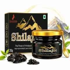 Zenius India 20g Shuddh Shilajit Resin with Humin Acid, Trace Minerals & Dibasic Acid for Supports Overall Wellness, Helps Boost Energy & Vitality