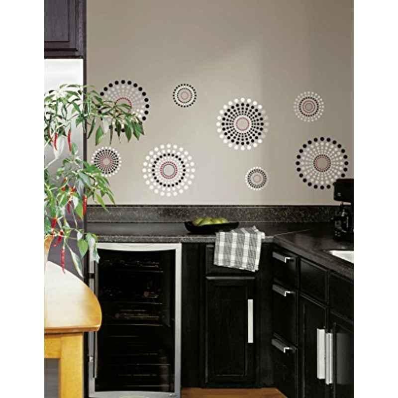 Asian Paints W071D48ZY45 Nilaya Vinyl Black Fusion Self Adhesive Wall Sticker, HPCA4097