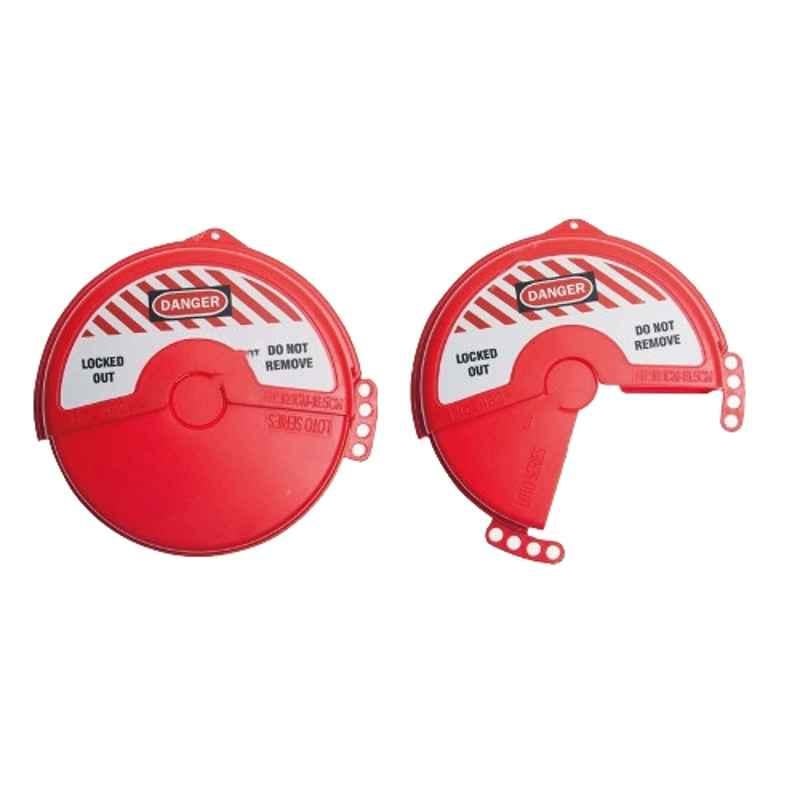 Loto-Lok 101-165mm Polypropylene Red Rotating Wheel Valve Lockout, VL-MST-F482