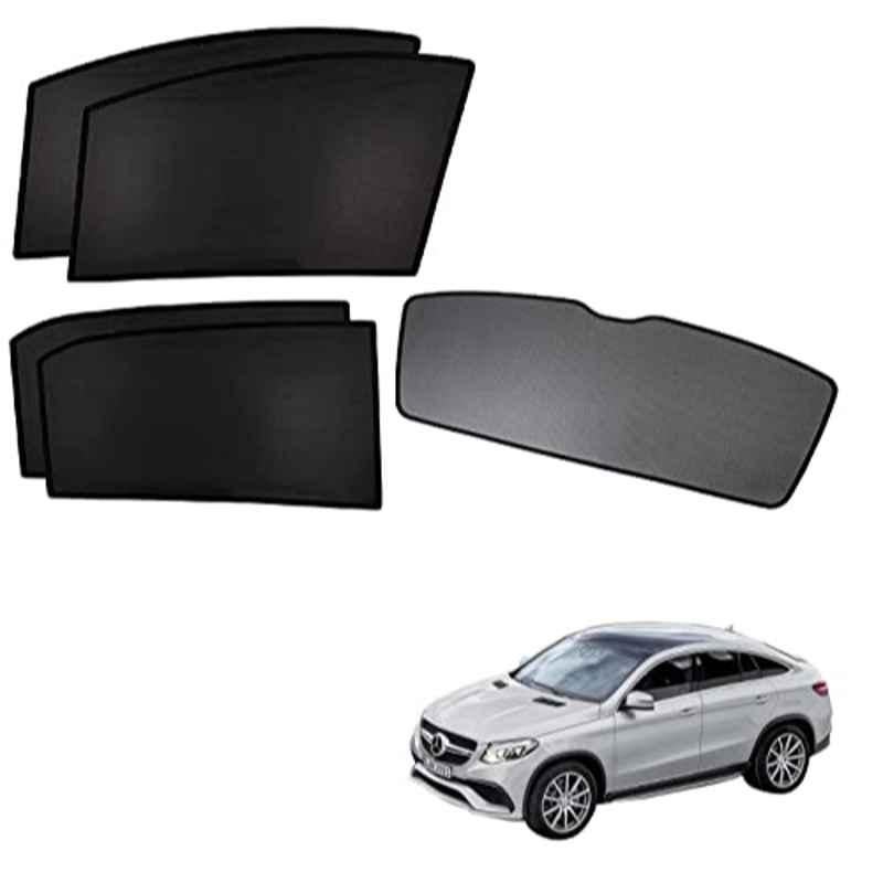 Kozdiko 5 Pcs Polyester Black Non Magnetic Window & Rear Sun Shades Set for Mercedes Benz B-Class