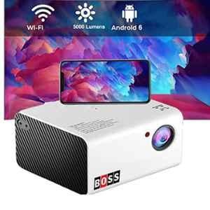 Boss S41A 5000lm 4k Android 6.0 Home Theatre Video Projector for Home & Office