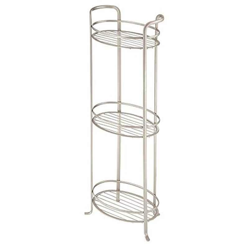 iDesign Axis 3 Tier Stainless Steel Silver Bathroom Shelf, 55675