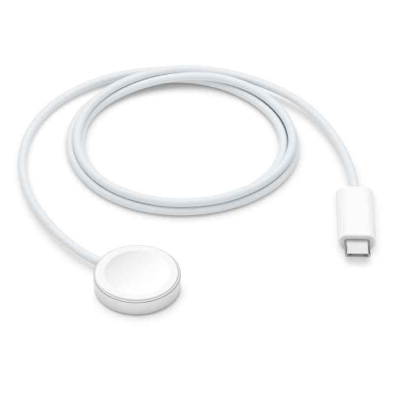 Apple 1m White Watch Magnetic Fast Charger to USB Type C Cable