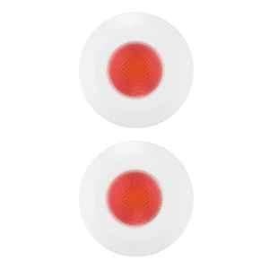 Fybros F-Ring 2W Polycarbonate Red Round LED Ceiling Light, FLS5745B (Pack of 2)