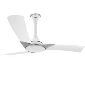 Luminous Raptor 350rpm 3 Blades chrome White Ceiling Fan, Sweep: 1200 mm