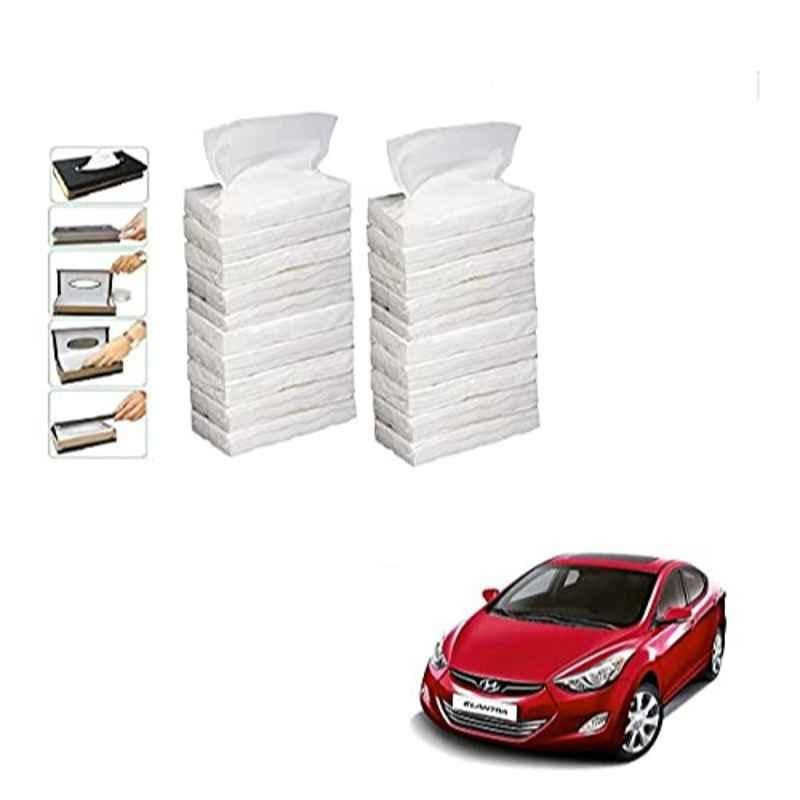 Kozdiko 100 Pulls Dispenser Box Refiller Tissue Paper with 200 Sheets for Hyundai Elantra (Pack of 20)