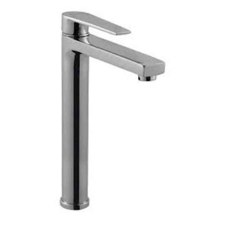 Hindware Element Chrome Brass Single Lever Tall Basin Mixer without Popup Waste, F360012