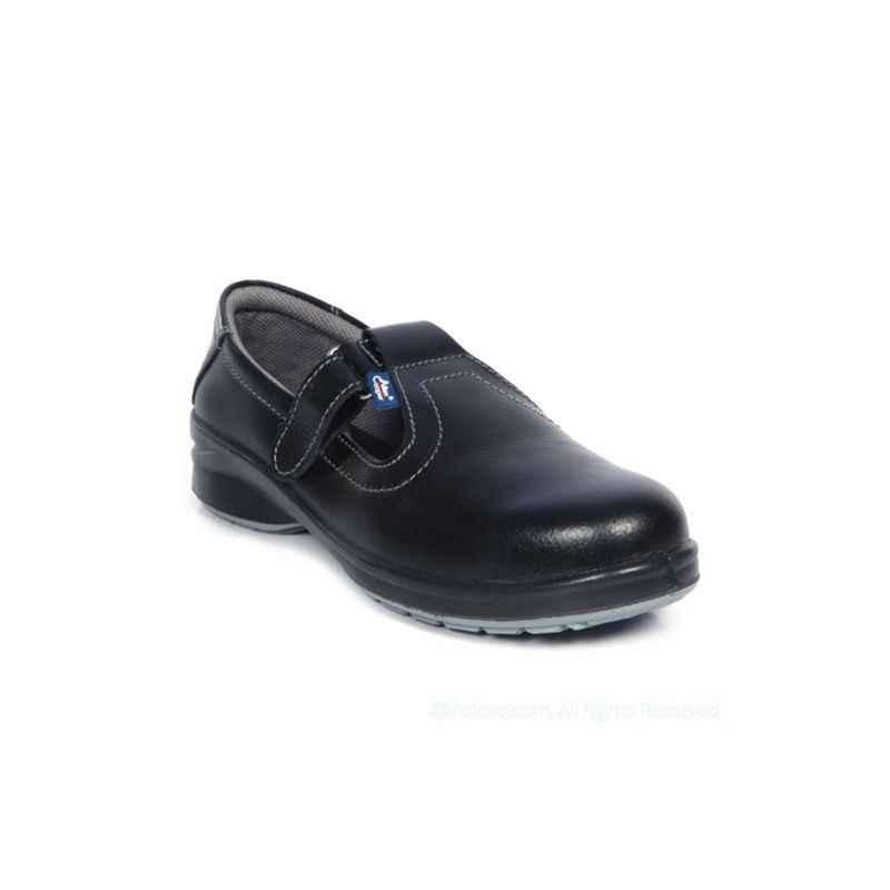 Allen Cooper AC 1197 Steel Toe Black Women Work Safety Shoes, Size: 7