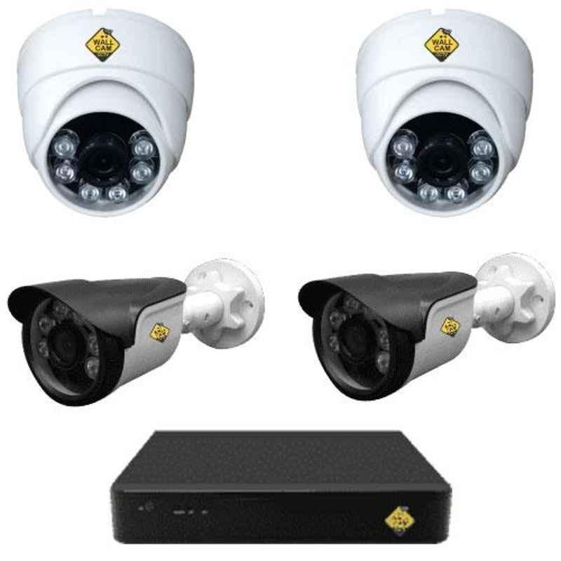 Ozone 2MP AHD 2 Dome & 2 Bullet CCTV Camera Kit Combo with 4 Channel DVR