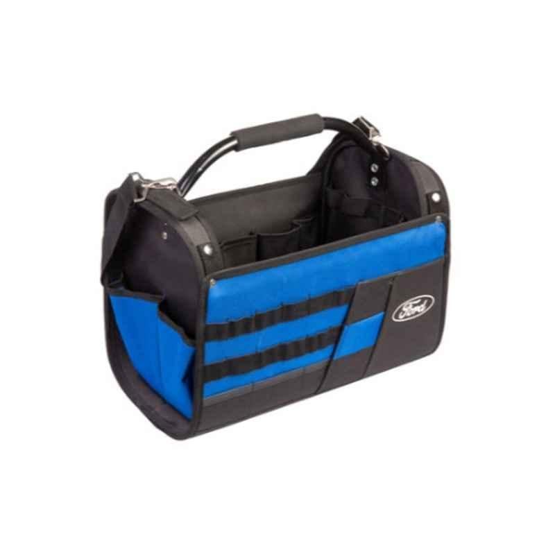 Ford 16x9x12 inch Canvas Blue & Black Tool Bag, FHT0390