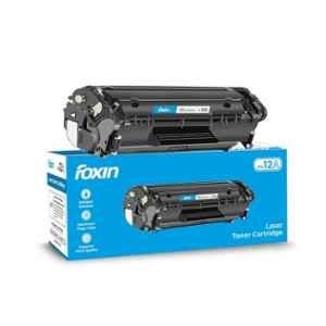Foxin FTC 12A Black Laser Toner Cartridge for HP & Canon Printer 1010, 1012, 1022, 1022, 3050, 3052, 3055, M1005 & HP M1319F, 3050, 2900, 2900B & 3000