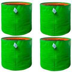Singhal 24x24 inch 260 GSM HDPE UV Protected Plants Grow Bag for Terrace & Vegetable Gardening, GB-24x24-P4 (Pack of 4)