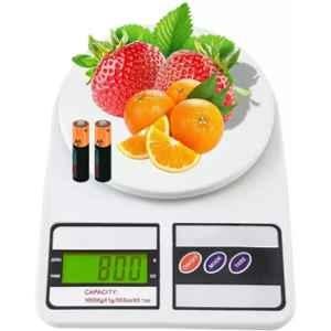 Acu-Check 10kg Stainless Steel White Digital Weighing Scale