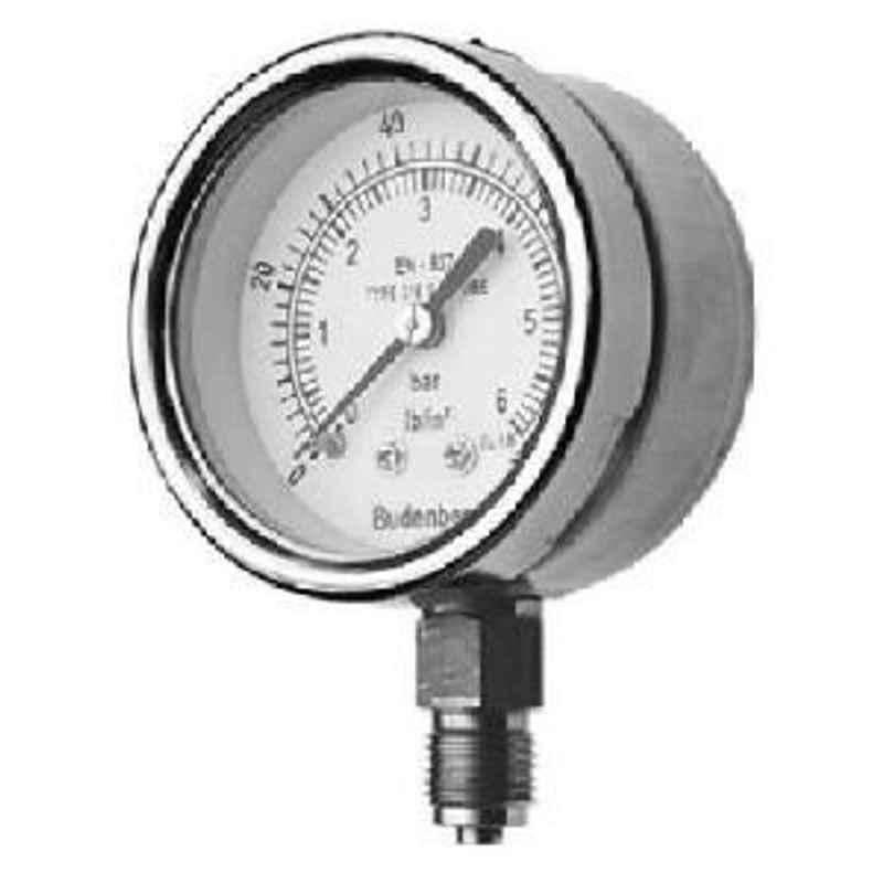 Budenberg 2.5 Inch 0 to 40 Bar Pressure Gauge 726