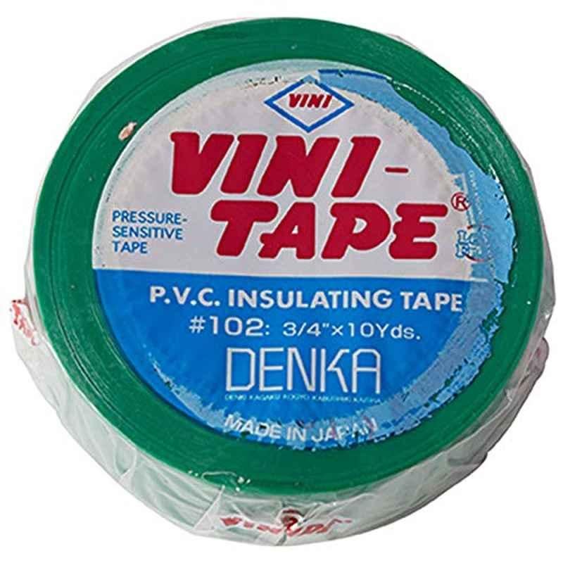 Vini-Tape Pvc Insulating Tape Green, Inx10 Yd