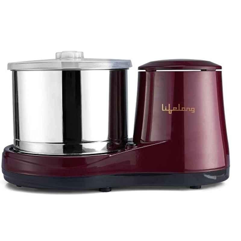 Lifelong 2L 150W Plastic Classic Table Top Red Wet Grinder, LLWG01