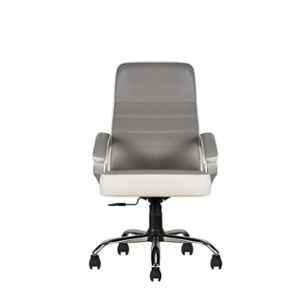 CELLBELL C99 Apex Leatherette High Back White & Grey Ergonomic Chair
