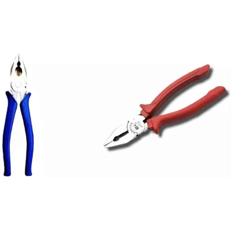 Sky Blue 2 Pcs 7.8 inch Lineman Plier Combo, SBE_PLIER_COMBO_MOD_00080