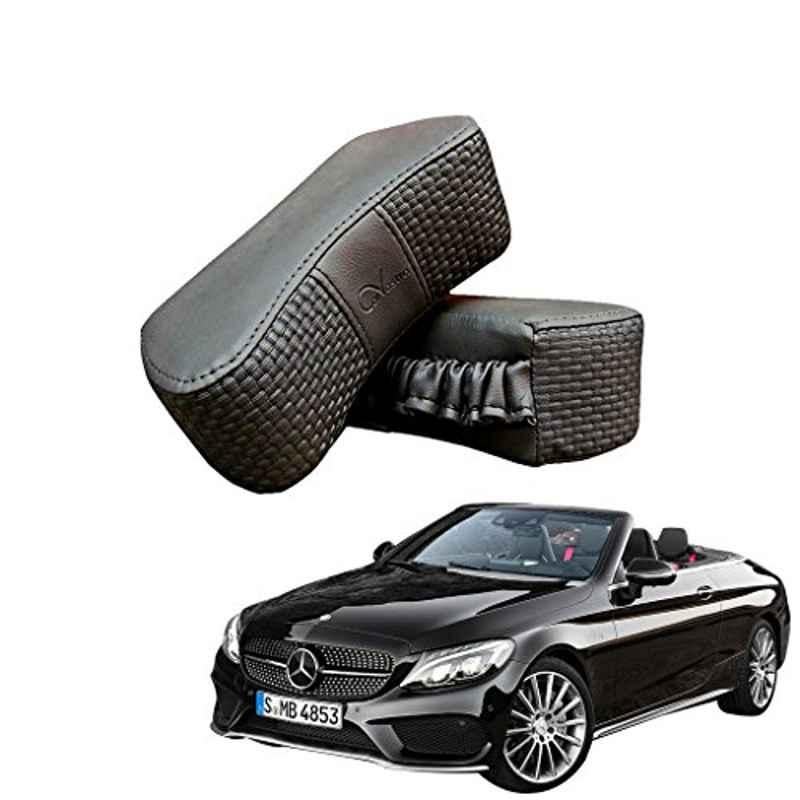 Kozdiko 2 Pcs Memory Foam Grey Luxurious Neck Rest Cushion Pillow Set for Mercedes Benz E Class Cabriolet