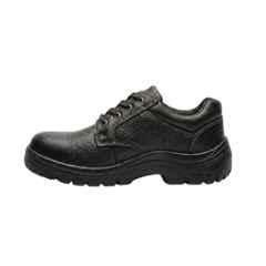 Hind Pro X-TRAFIT Barton Print Split Leather PU Steel Toe Black Safety Shoe for Men, Size: 10