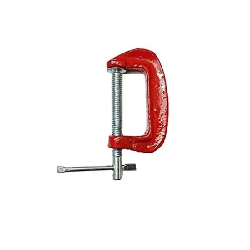 Forgesy 150 mm Malleable Iron Red Malleable Iron G Clamp