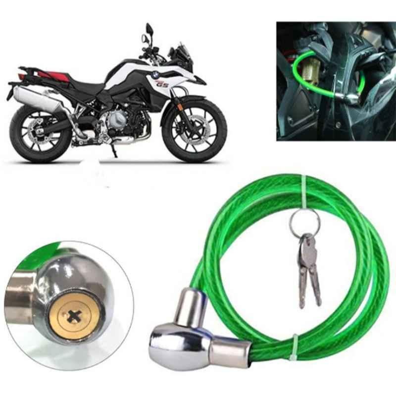 Auto Pearl PVC & Plastic Green Heavy Duty Cable Lock for F 750 GS, 027