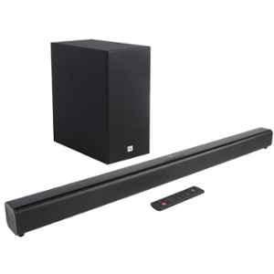 JBL Cinema SB160 Black Soundbar with Wireless Subwoofer & Remote Control, JBLSB160BLKIN